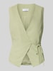 LeGer by Lena Gercke Gilet van viscose met V-hals, model 'Emelie' Rietgroen
