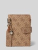 Guess Portemonnaie mit Logo-Applikation Modell 'Gift' Hellbraun