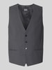 BOSS Regular Fit Anzugweste aus Schurwoll-Mix Anthrazit