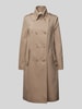 Drykorn Lange jas met platte kraag, model 'HARLESTON' Beige