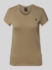 G-Star Raw T-Shirt mit Label-Stitching Modell 'Eyben' Khaki