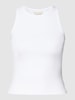 REVIEW Tanktop in Ripp-Optik Weiß