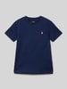 Polo Ralph Lauren Teens Regular fit T-shirt met labelprint aan de achterkant Marineblauw