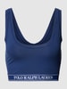 Polo Ralph Lauren Bralette met labelstitching Marineblauw