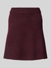 Neo Noir Gebreide rok met elastische band, model 'Gisa' Bordeaux