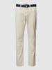 MCNEAL Spodnie materiałowe z wpuszczanymi kieszeniami w stylu francuskim Gliniany
