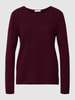 Christian Berg Woman Strickpullover mit Rundhalsausschnitt Bordeaux Rot