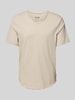 Only & Sons T-Shirt mit V-Ausschnitt Modell 'BENNE' Beige