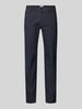 Brax Slim fit broek met achterzakken, model 'Fabio' Marineblauw