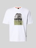 BOSS Orange Regular fit T-shirt van puur katoen, model 'WAGON' Wit