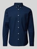 Jack & Jones Premium Slim Fit Freizeithemd mit Brusttasche Modell 'BROOK OXFORD' Marine