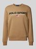 Polo Sport Sweatshirt mit Label-Stitching Khaki