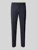 Pierre Cardin Stoffen broek met bandplooien, model 'Ryan' Marineblauw