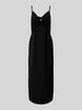 Only Knielange jurk met cut-out, model 'IRIS THALIA LIFE' Zwart