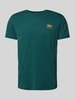 Alpha Industries T-Shirt mit Label-Print Petrol