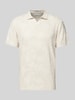 Tom Tailor Poloshirt mit Jacquard-Muster Offwhite