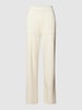 MAC Broek met opgestikte zakken, model 'WIDE LEG JUMP' Offwhite