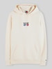 Tommy Jeans Relaxed Fit Hoodie aus reiner Baumwolle Offwhite