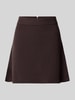 VERO MODA Rozkloszowana spódnica mini z mieszanki wiskozy model 'SABA' Czekoladowy