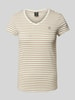 G-Star Raw T-Shirt mit Label-Stitching Khaki