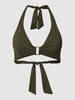 Lauren Ralph Lauren Bikini-Oberteil mit Neckholder Khaki