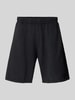 REVIEW Relaxed Fit Sweatshorts mit Label-Print Black