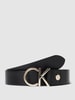 CK Calvin Klein Ledergürtel mit Label-Applikation Schwarz
