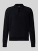 JAKE*S STUDIO MEN Strickpullover mit Polokragen Black