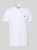 Lacoste Regular Fit Poloshirt mit Label-Badge Weiss