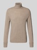 FTC-Cashmere Kaschmirpullover mit Rollkragen Beige