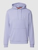 BOSS Orange Hoodie mit Logo-Stitching Modell 'WETALK' Flieder meliert