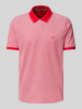 Fynch-Hatton Regular fit poloshirt met logostitching Rood