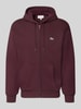 Lacoste klassiek fit sweatjack van katoenmix Bordeaux
