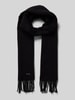 BOSS Sjaal van pure wol, model 'ZESY' Zwart