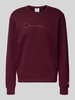 CHAMPION Sweatshirt met labelstitching en ronde hals Bordeaux