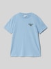s.Oliver RED LABEL Regular Fit T-Shirt aus reiner Baumwolle Rauchblau