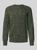 SELECTED HOMME Relaxed fit pullover van puur katoen, model 'TILUM' Donkergroen gemêleerd