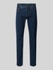 MAC Straight Fit Jeans im 5-Pocket-Design Modell 'ARNE' Dunkelblau