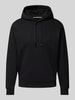 Replay Hoodie mit gerippten Abschlüssen Black