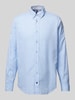 HECHTER PARIS Modern Fit Freizeithemd mit Button-Down-Kragen Blau