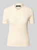 Lauren Ralph Lauren Poloshirt met korte knoopsluiting Offwhite