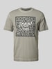 JOOP! Jeans T-Shirt mit Label-Print Mittelgrau