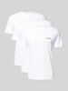 Guess Activewear T-Shirt mit Label-Print im 3er-Pack Weiss