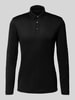 Emporio Armani Slim Fit Poloshirt mit Knopfleiste Black