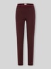 Raphaela By Brax Spodnie o kroju super slim fit z mieszanka wiskozy model 'LILLYTH' Bordowy