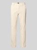 BOSS Slim Fit Hose aus elastischem Baumwoll-Mix Modell 'KAITON1' Offwhite
