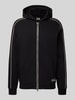 EA7 Emporio Armani Sweatjack met tweewegsritssluiting en steekzakken Zwart