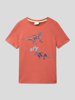 s.Oliver RED LABEL T-shirt met motiefprint Terracotta