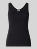 s.Oliver RED LABEL Slim Fit Tanktop aus Baumwoll-mix Black