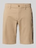 s.Oliver RED LABEL Regular fit korte chino van katoen met stretch, model 'PHOENIX' Beige